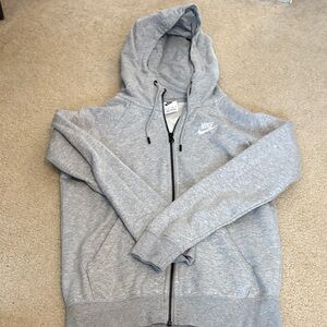 Nike Heather Gray Hoodie with Zip